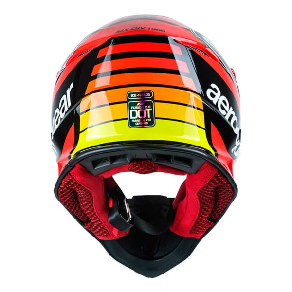 Capacete ASW Fusion 2.0 Relay Preto/Vermelho - Image 3
