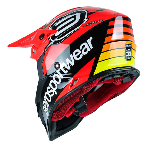 Capacete ASW Fusion 2.0 Relay Preto/Vermelho - Image 4