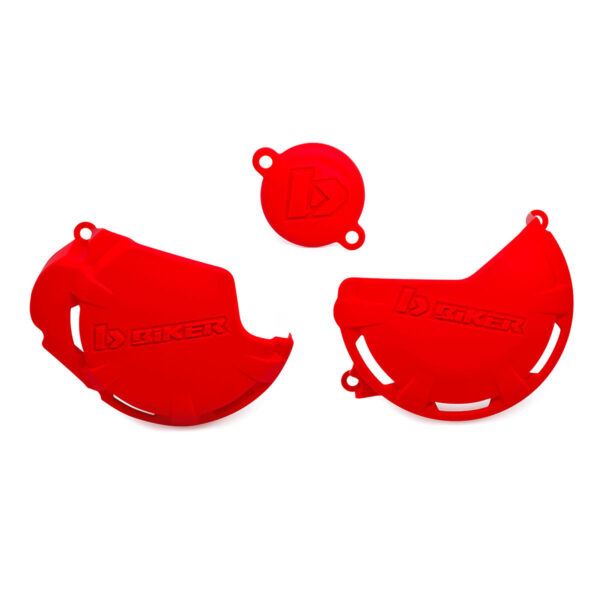 Protetor De Tampas Do Motor Crf250f Biker Vermelho